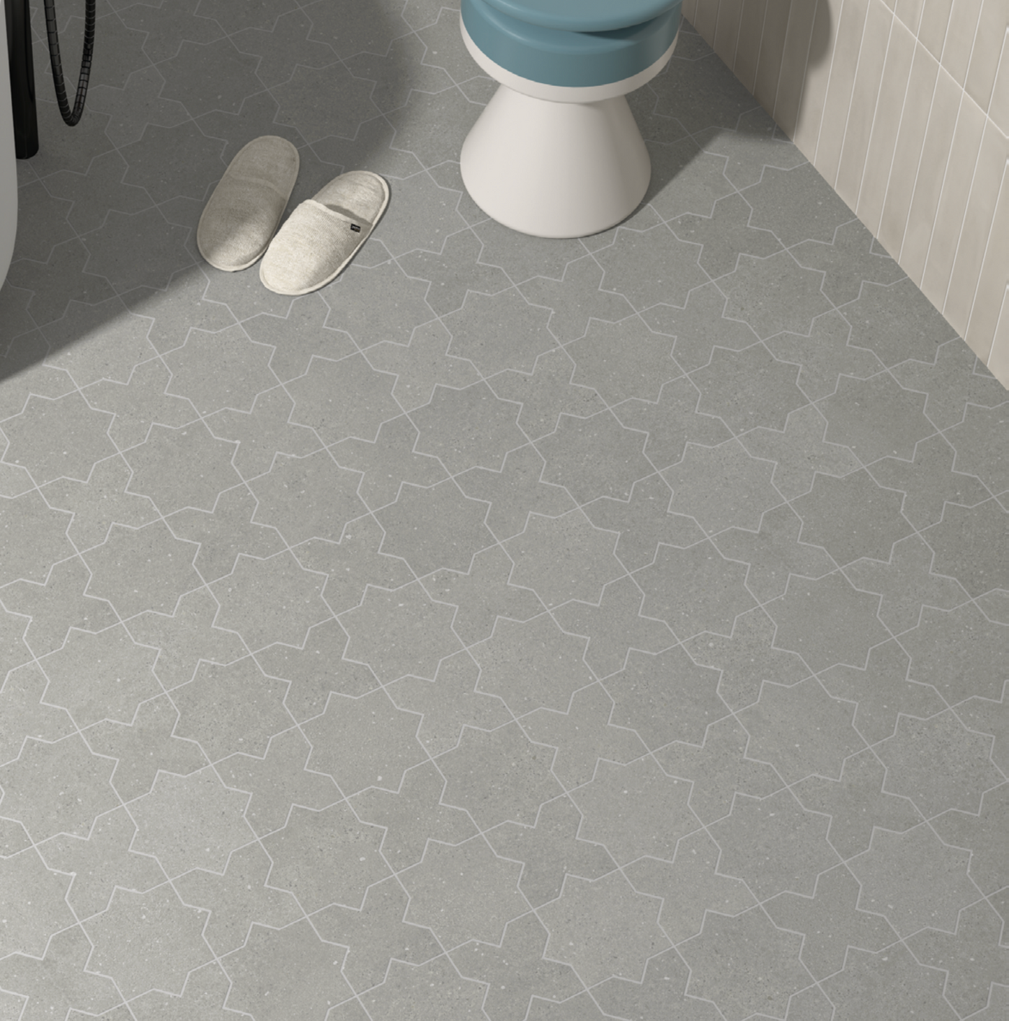 Elda Star+Cross | Porcelain Stone Look Floor & Wall Tile