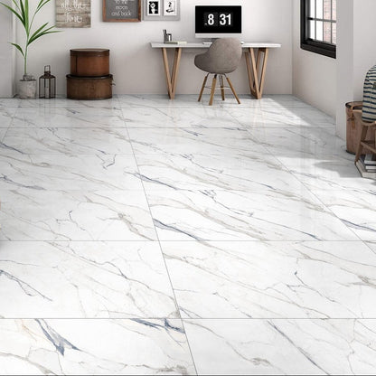 Calacatta Blue | 12"x24" Porcelain Marble Look Floor & Wall Tile