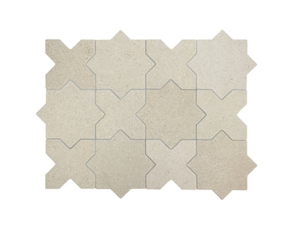 Elda Star+Cross | Porcelain Stone Look Floor & Wall Tile