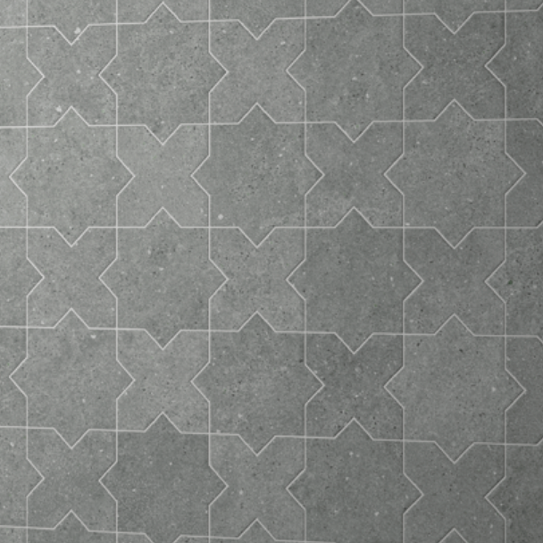 Elda Star+Cross | Porcelain Stone Look Floor & Wall Tile