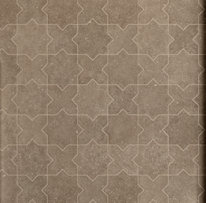 Elda Star+Cross | Porcelain Stone Look Floor & Wall Tile