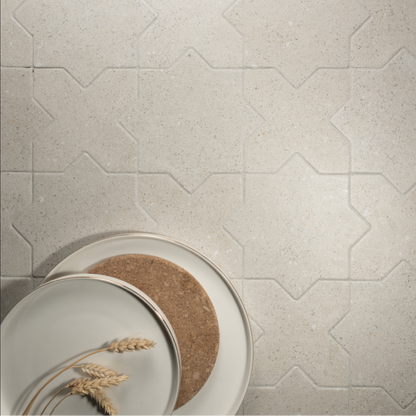 Elda Star+Cross | Porcelain Stone Look Floor & Wall Tile