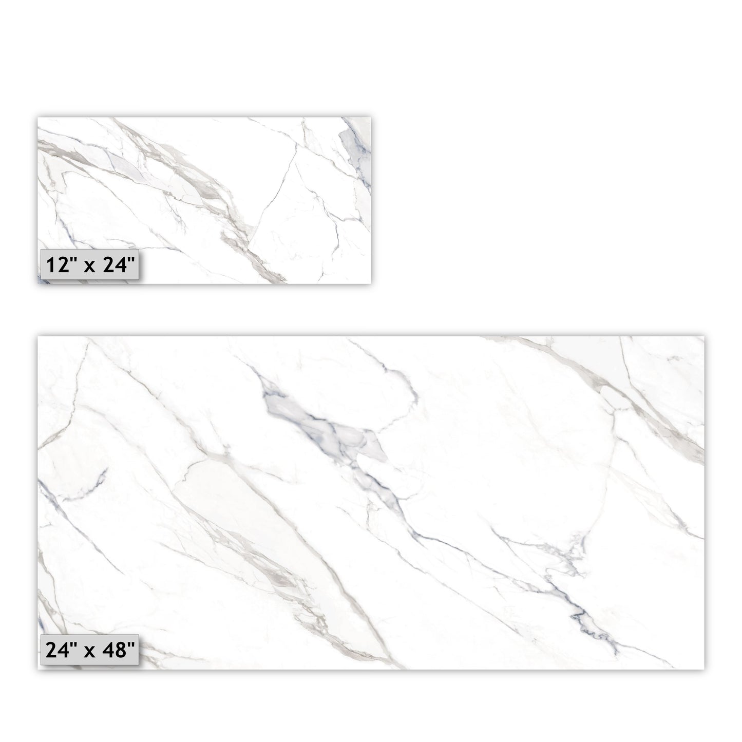 Calacatta Blue | 12"x24" Porcelain Marble Look Floor & Wall Tile