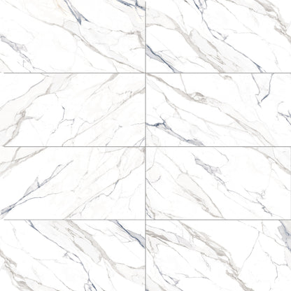 Calacatta Blue | 12"x24" Porcelain Marble Look Floor & Wall Tile